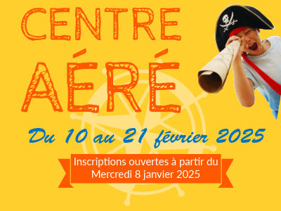 Centre aéré d'hiver du 10 au 21 février 2025. Inscriptions à partir du mercredi 8 janvier 2025
